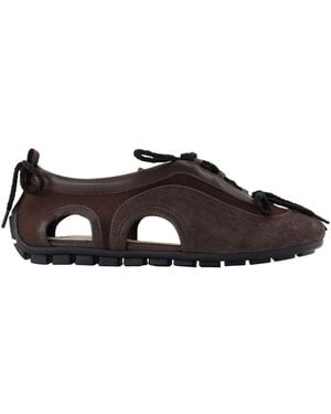Simone Rocha Cutout Grip Sneakers - Brown