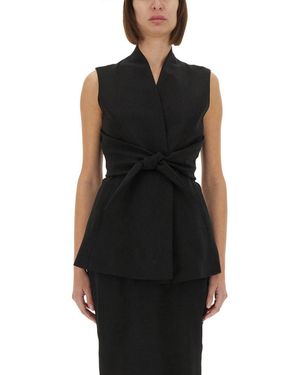 Rick Owens Structured Sleeveless Jacket - Black