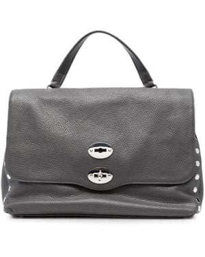 Zanellato Postina Daily Medium Leather Handbag - Gray