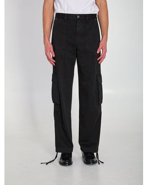 Loewe Cotton Cargo Pants - Black