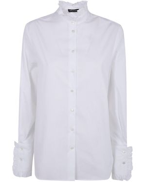 DR. HOPE Ruffled Shirt - White