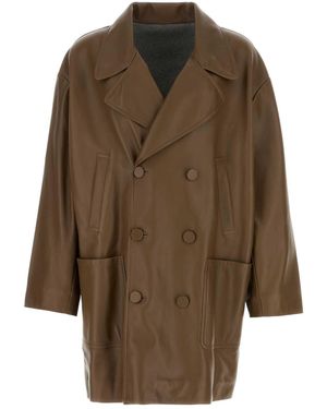 Fendi Doublebreasted Pea Coat - Brown