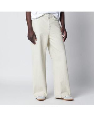 A.P.C. Wideleg Light Bleached Jeans - White