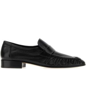 The Row Solid Loafers - Black