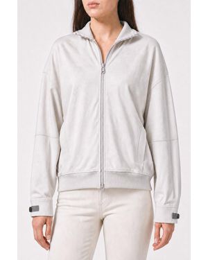 Brunello Cucinelli Off Zip Up Sweater - White