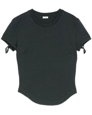 Covert T-Shirt With Bow Detail - Black