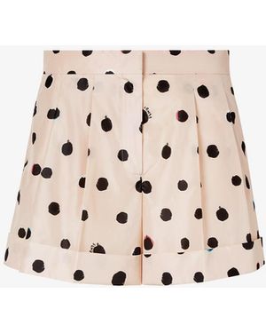 Fendi Silk Shorts Pants - Pink
