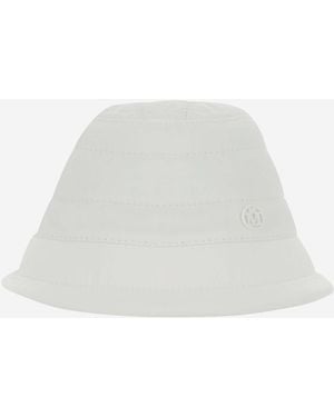 Maison Michel Bucket Hat Charlotte - White