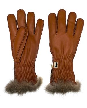 Restelli "269" Leather Gloves - Brown