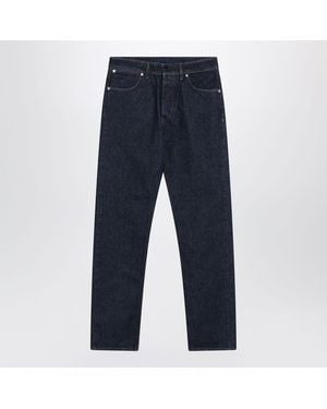 Stone Island Straight-Leg Logo-Patch Jeans - Blue