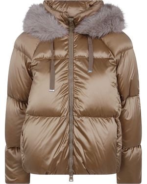 Herno Hooded Jacket - Brown
