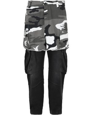 Givenchy Cargo Pants With Camo Skirt - Black