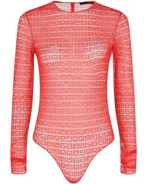 Givenchy 4G Lace Bodysuit - Red