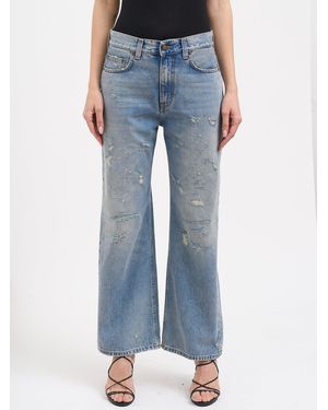 Haikure Winny Broken Celestial Pants - Blue