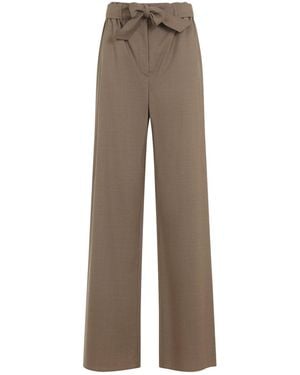Max Mara Regular & Straight Leg Nude & Neutrals - Brown