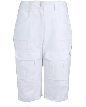 Givenchy Cotton Cargo Shorts - White