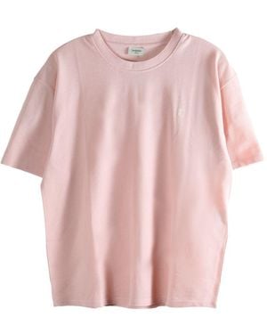 Saint Laurent T-Shirt Large Cote - Pink