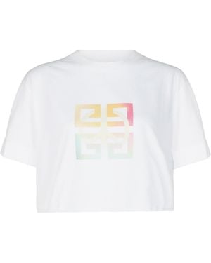 Givenchy 4G Peace Logo Crop Top - White