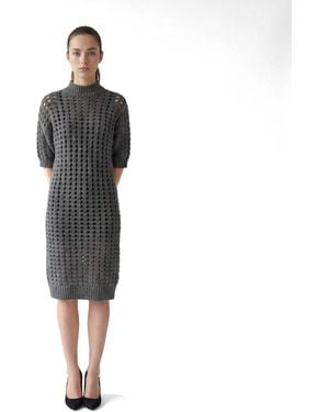 Brunello Cucinelli Dark Cashmere Knit Suit - Black