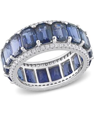 Lord &amp; Taylor Fine Jewelry Sapphire & 5/Ct Tw Diamond Eternity Ring - Blue