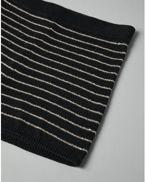 Brunello Cucinelli Striped Knit Shorts - White