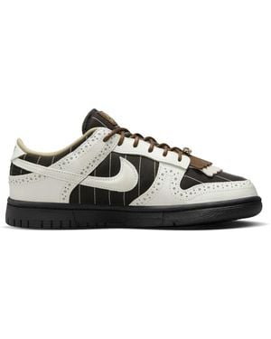 Nike Dunk Low Lx Brogue Pinstripe Sneakers - Black