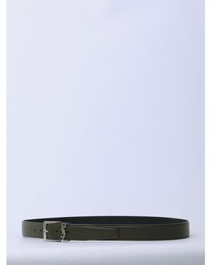 Saint Laurent Light Musk Vadim Belt - White