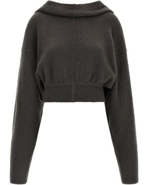 Rick Owens 'Tower Pull' Hoodie - Black