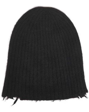 Uma Wang Ribbed Cashmere Knit Beanie - Black