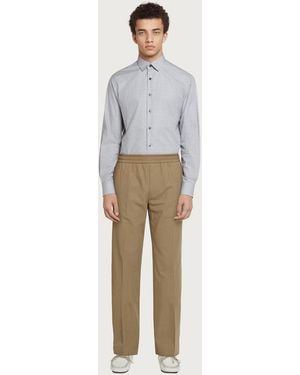 Ferragamo Elastic-Waist Sport Pants - White