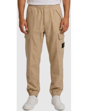 Stone Island Sweatpants - Natural