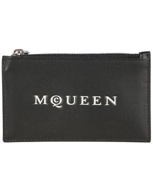 McQueen Wallets Calf Leather - Black