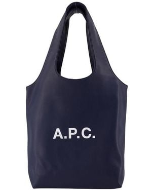 A.P.C. Ninon Small Tote Bag - Blue