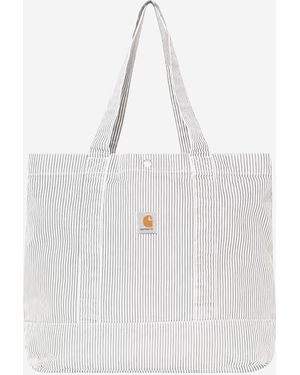 Carhartt Tote Bag Striped Cotton - White