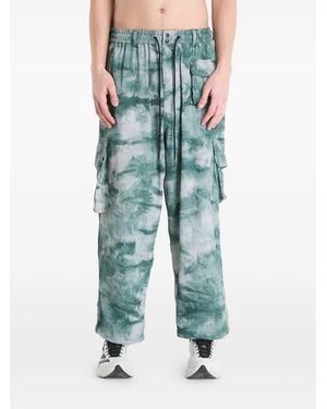 Y-3 Ut Aop Straight Cargo Pants - Blue