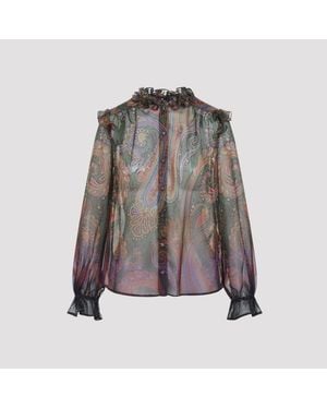 Etro Silk Blouse - Gray