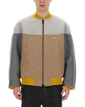 A.I.E. Jacket With Logo - Gray