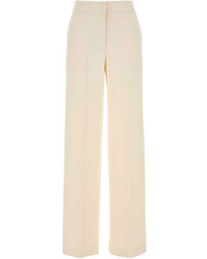 Max Mara Cotton Fleece Pants - Natural
