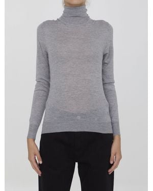 Saint Laurent Wool Turtleneck - Gray