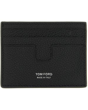Tom Ford 'T Line' Card Holder - Black