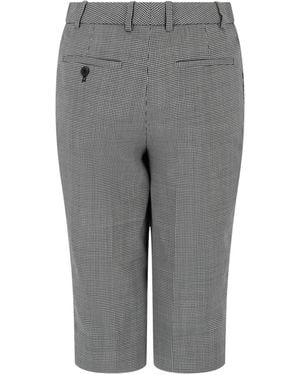 Givenchy Houndstooth Bermuda Shorts - Gray