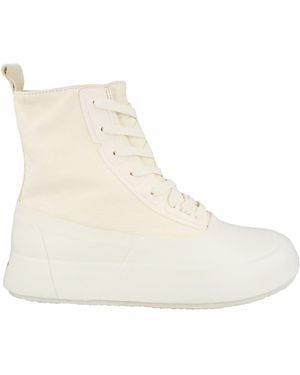 Ambush Mixed Media High-Top Sneakers - Natural