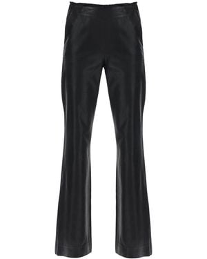 DIESEL Wool Blend Flared Pants - Blue