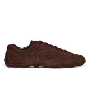 Prada Sneakers Montecarlo Lambskin Dark - Brown