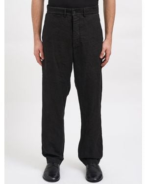 Daub Pantalone Worker Lino - Black