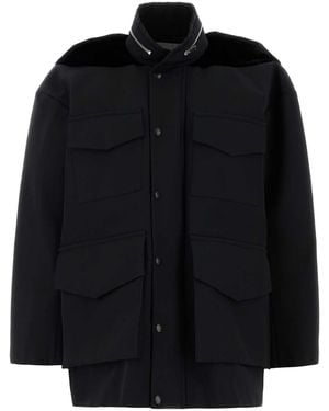 Sacai Grosgrain Oversize Jacket - Black