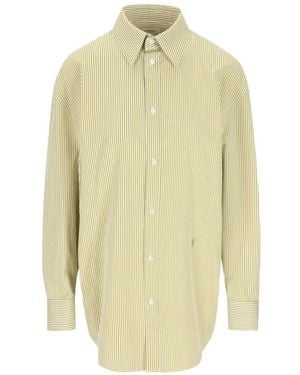 Saint Laurent Shirt Broderi - White