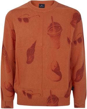 Paul Smith Sweater Crew Neck - Brown