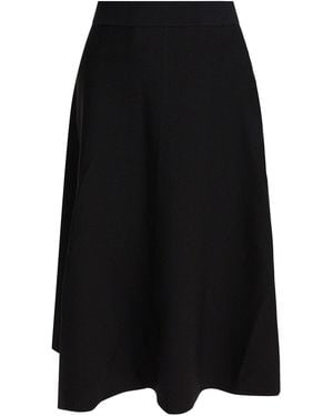 Max Mara Pure Flared Midi Skirt Skirts - Black