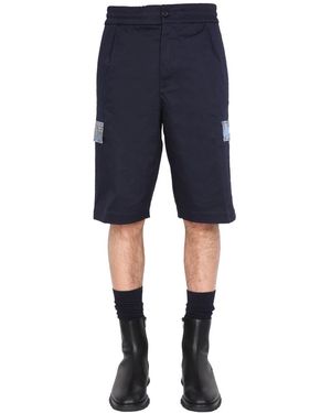Missoni Relaxed Fit Cargo Shorts - Blue